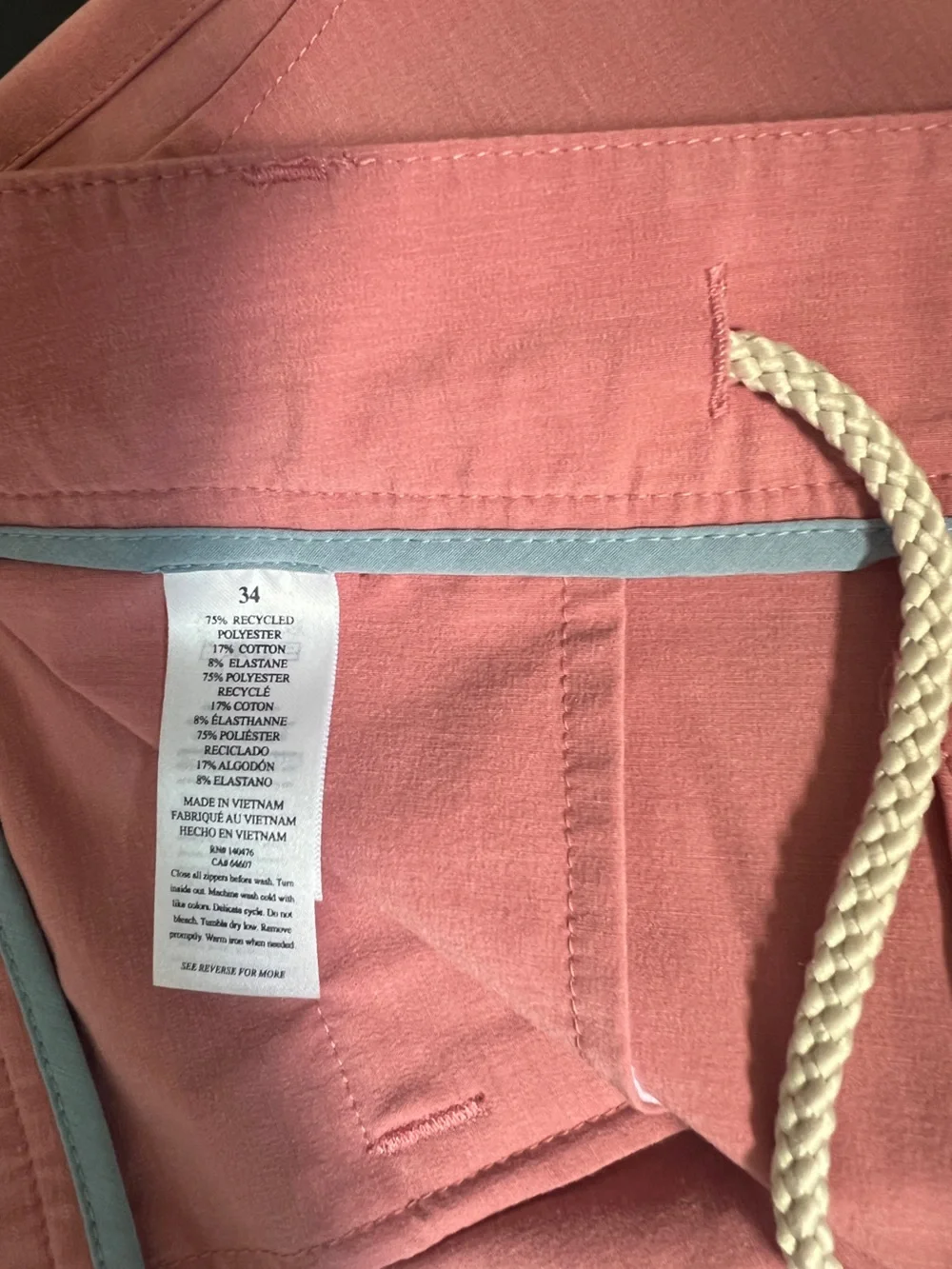 Faherty Pink Flat-Front Cotton Shorts